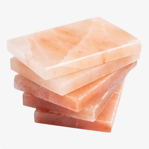 Pink Himalayan salt tiles 8x4x1 inch handcrafted natural mineral salt block Himalayan Pink Salt Tiles 8" x 4" x 1" Natural Salt Bricks
