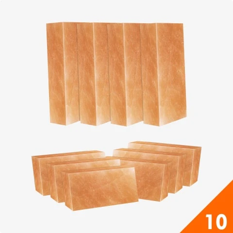 Pink Salt Bricks 8" x 4" x 2" For sale - pack 10 Pink Salt Bricks 8" x 4" x 2" For sale